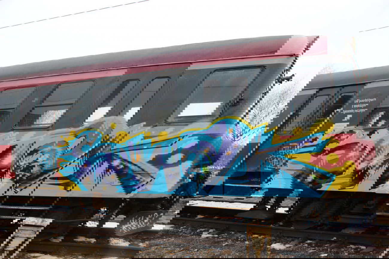 Graffiti Train in Svalbard and Jan Mayen - Photo by AWNcrew - Snak, AWN
