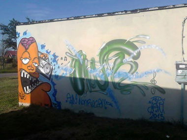 Graffiti Bombing in Pisz - Photo by AWNcrew - AWN, POFS (2013)