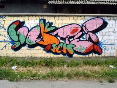 Graffiti Wall in Inowroclaw - Photo by AWNcrew - Haster, AWN (2006)