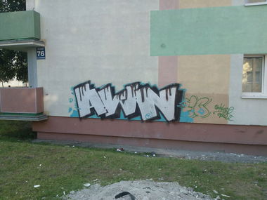 Graffiti Bombing in Inowroclaw - Photo by AWNcrew - AWN (2013)