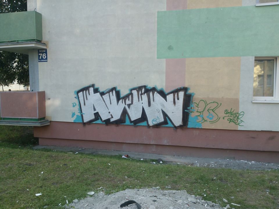 Graffiti Bombing in Inowroclaw - Photo by AWNcrew - AWN (2013)