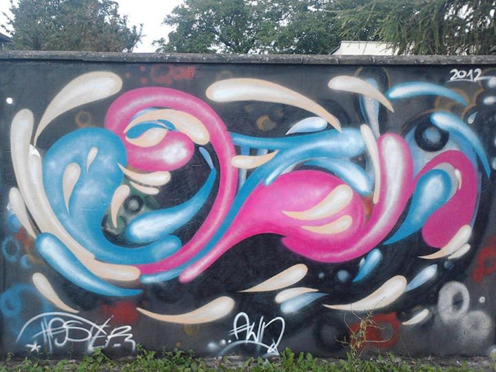 Graffiti Wall in Inowroclaw - Photo by AWNcrew - Haster, AWN (2012)