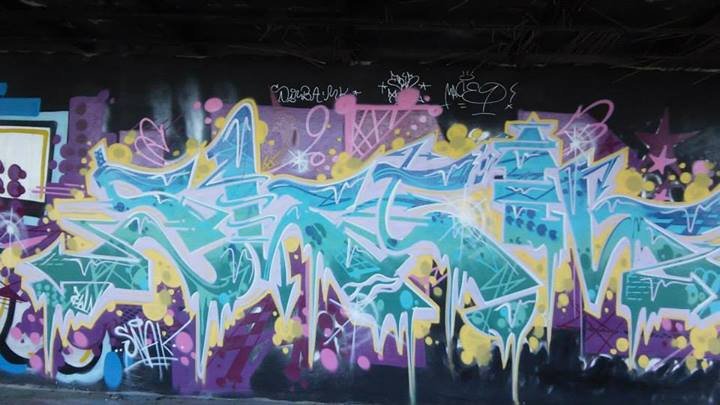 Graffiti Wall in Sopot - Photo by AWNcrew - Snek, AWN (2014)