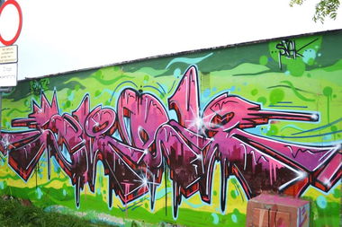 Graffiti Wall in Inowroclaw - Photo by AWNcrew - Snek, AWN (2014)