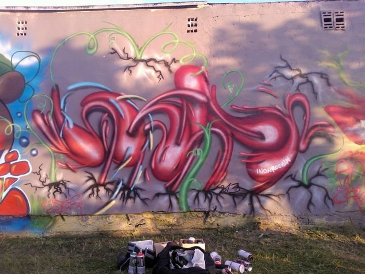 Graffiti Wall in Pisz - Photo by AWNcrew - Haster, AWN (2013)