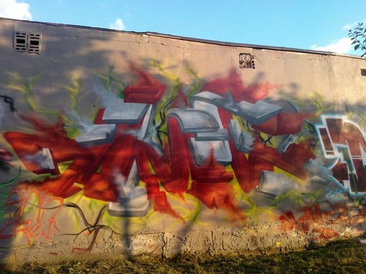 Graffiti Wall in Pisz - Photo by AWNcrew - Snak, AWN (2013)