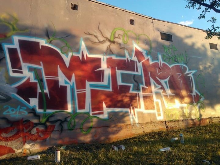Graffiti Wall in Pisz - Photo by AWNcrew - Mero, AWN (2013)