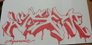 Graffiti Sketch - Photo by AYSERONE - AYSERONE