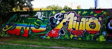 Graffiti Wall - Photo by AYU - Aligator, Aiuto, wroc?aw (2013)