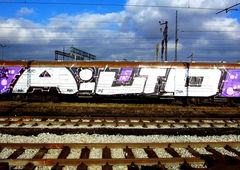 Graffiti Train - Photo by AYU - Aiuto, oneman, wholecar