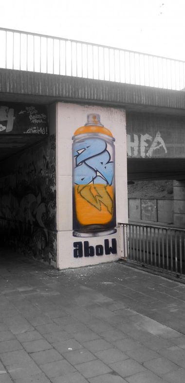 Graffiti Wall in Frankfurt (Oder) - Photo by Abow - abow, woba, can