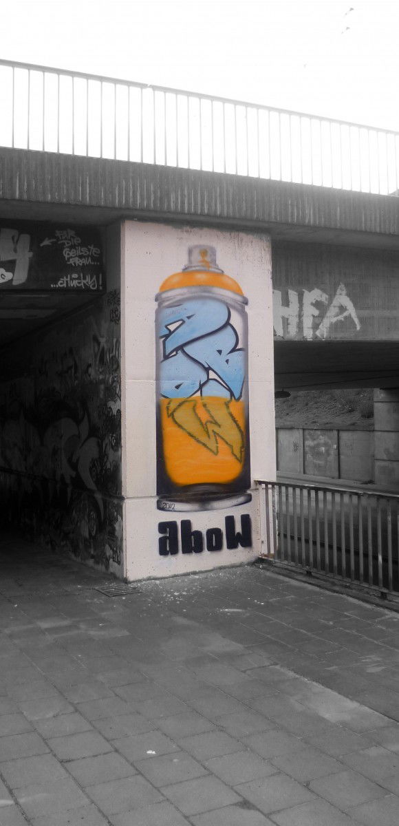 Graffiti Wall in Frankfurt (Oder) - Photo by Abow - abow, woba, can