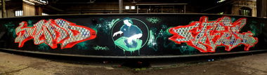 Graffiti Wall in Frankfurt (Oder) - Photo by Abow - abow, woba, sound
