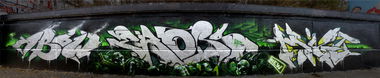 Graffiti Wall in Frankfurt (Oder) - Photo by Abow - abow, woba, erobs