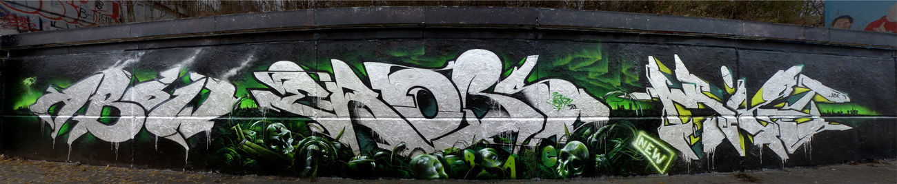 Graffiti Wall in Frankfurt (Oder) - Photo by Abow - abow, woba, erobs
