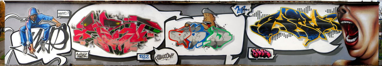 Graffiti Wall in Poznan - Photo by Abow - abow, MrMax, mist (2012)