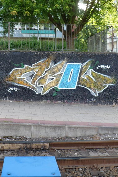 Graffiti Wall in Frankfurt (Oder) - Photo by Abow - abow, woba (2013)