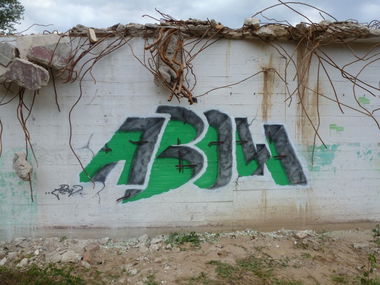 Graffiti Wall in Fürstenwalde - Photo by Abow - abow, woba (2012)