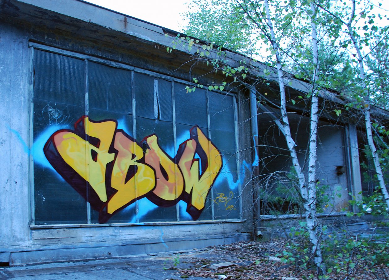 Graffiti Bombing in Fürstenwalde - Photo by Abow - abow, woba (2013)