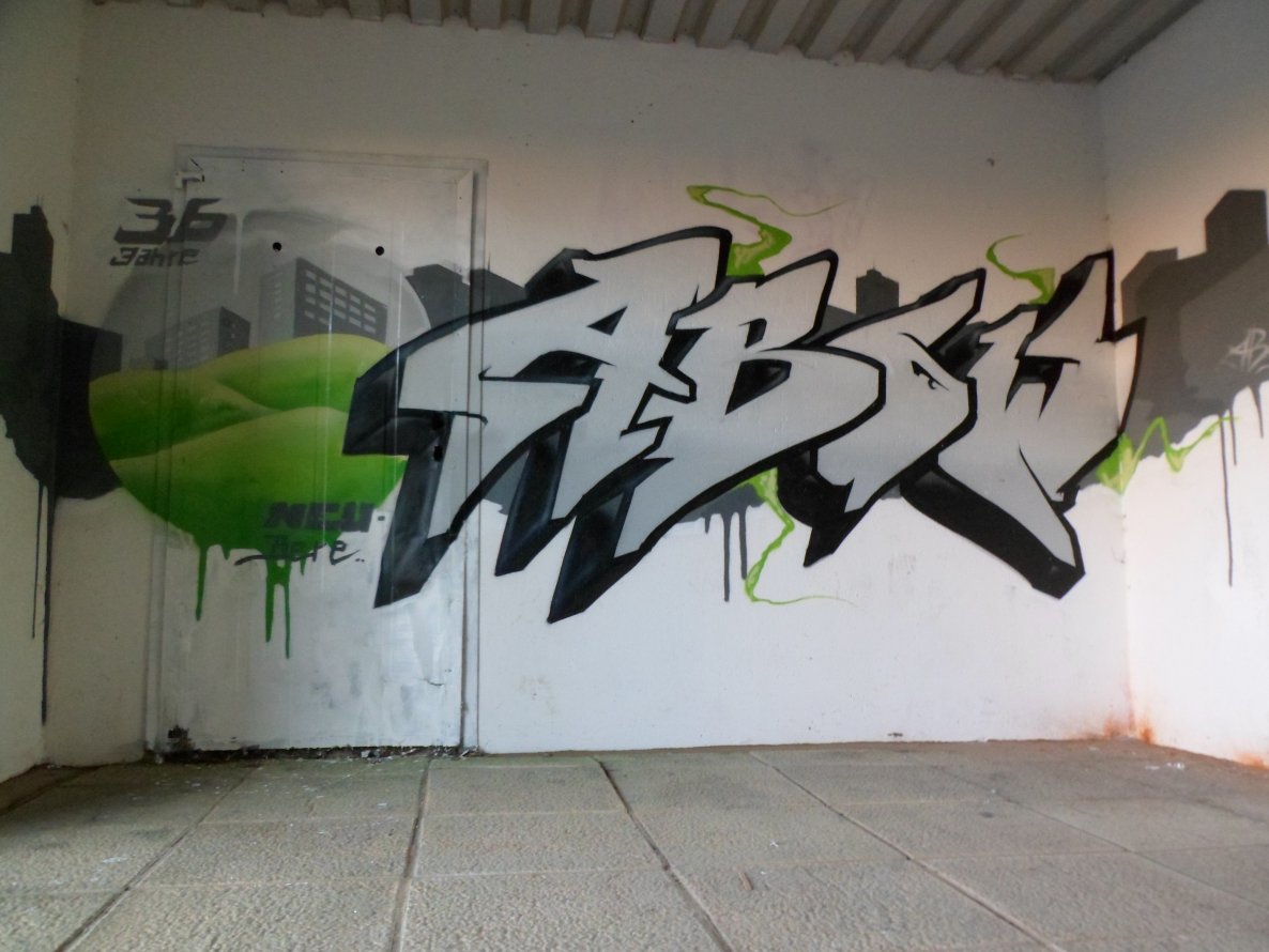 Graffiti Wall in Frankfurt (Oder) - Photo by Abow - abow, woba (2013)