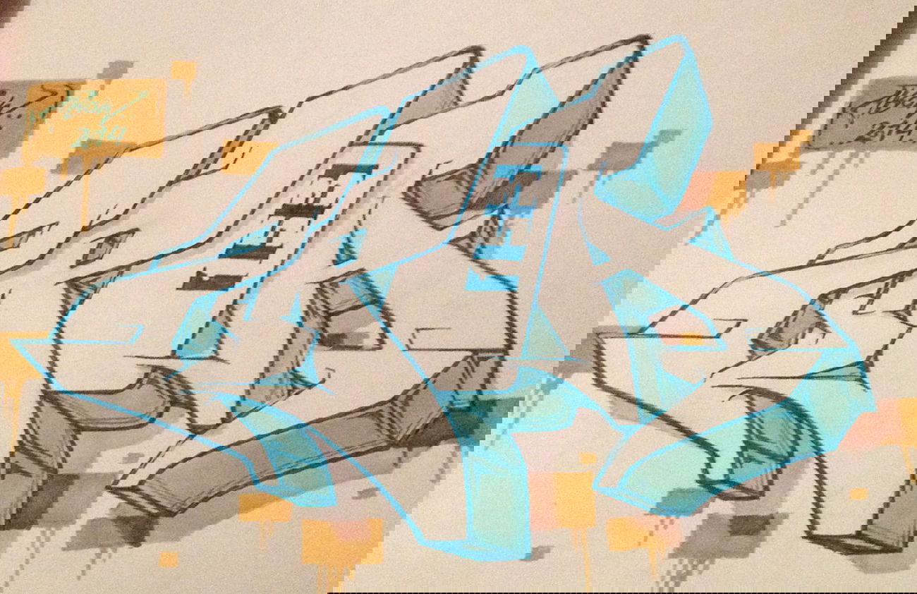 Graffiti Sketch - Photo by Abow - abow, woba, zpoa (2014)