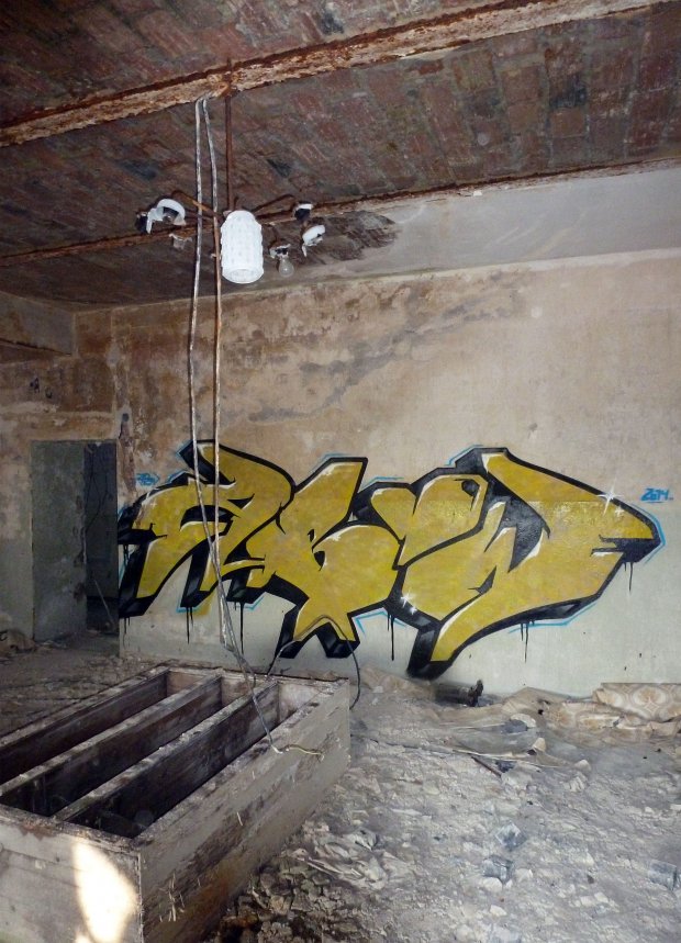 Graffiti Wall in Frankfurt (Oder) - Photo by Abow - abow, woba (2014)