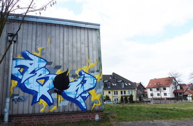 Graffiti Wall in Frankfurt (Oder) - Photo by Abow - abow, woba (2014)