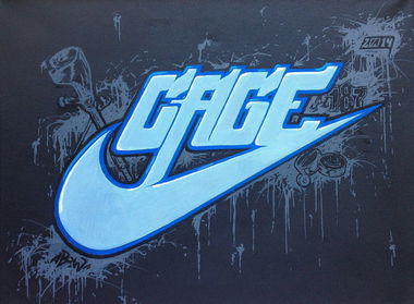 Graffiti Artwork - Photo by Abow - Cage, canvas, abow (2014)
