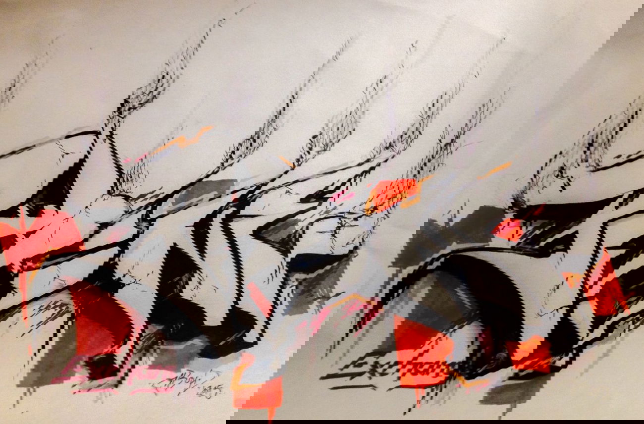 Graffiti Sketch in Frankfurt (Oder) - Photo by Abow - Abow, woba, Exchange (2015)