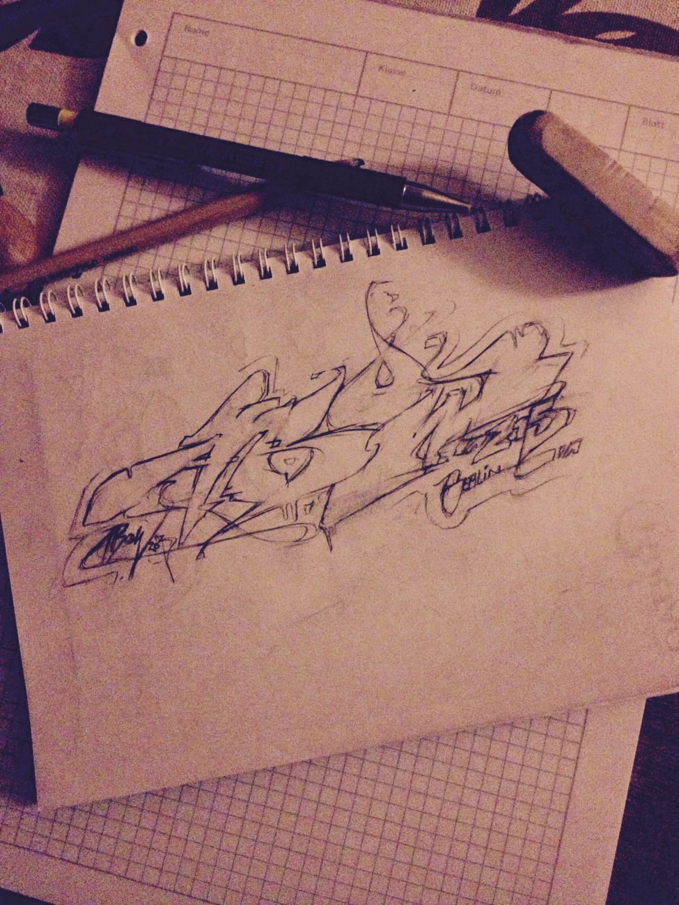 Graffiti Sketch in Deutschland - Photo by Abow - abow, woba, afterhour (2015)