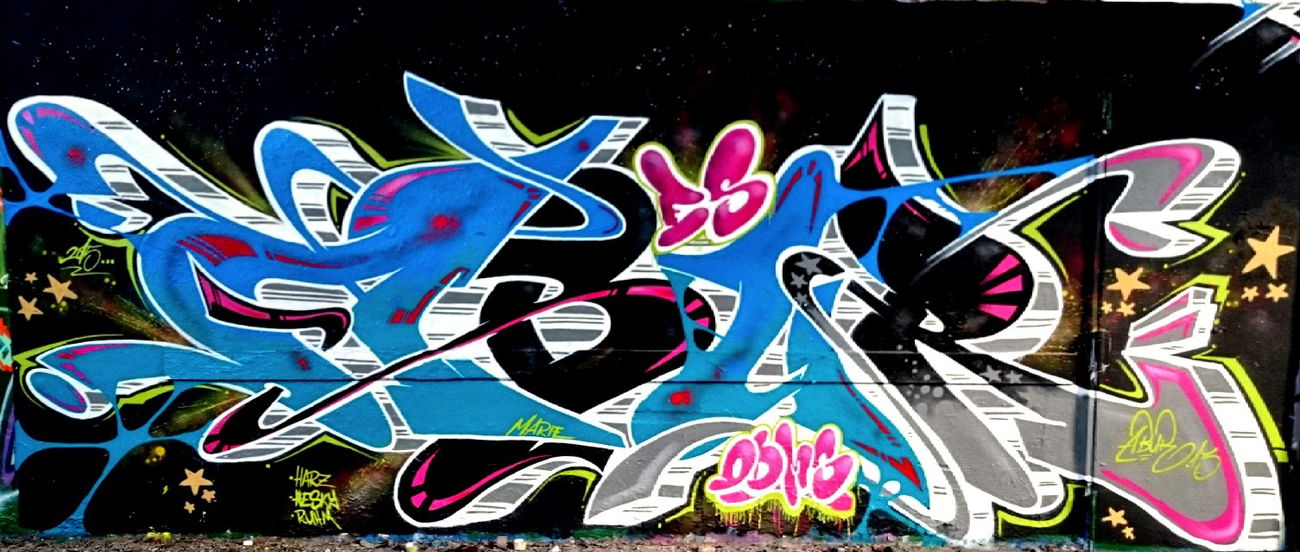 Graffiti Wall in Wohnort - Photo by Abur13 - Abur, Graffiti, Leipzig (2015)