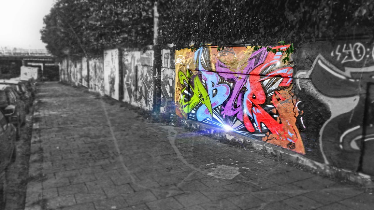 Graffiti Wall in Wohnort - Photo by Abur13 - abur.13, München (2015)