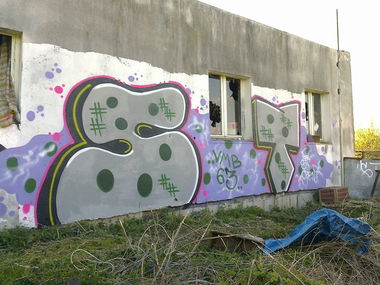 Graffiti Bombing - Photo by AcBa - st, bombing, rollup
