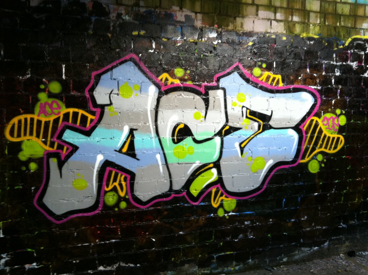 Graffiti Wall - Photo by AcE_One - ace, hall, shit