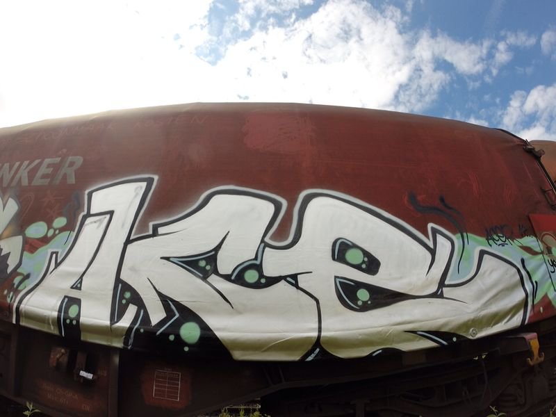 Graffiti Train - Photo by AcE_One - cargo, plane, ace