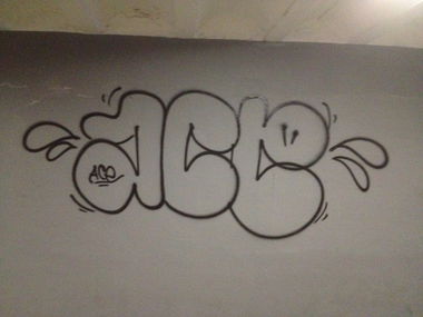 Graffiti Bombing - Photo by AcE_One - out, line, ace