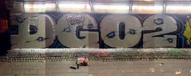 Graffiti Wall in Hasselt kapermolen - Photo by Aces (2015)