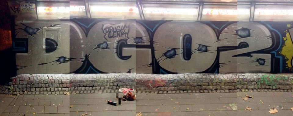 Graffiti Wall in Hasselt kapermolen - Photo by Aces (2015)