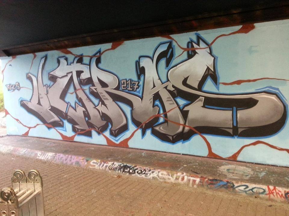 Graffiti Wall in Hasselt - Photo by Aces - Aces, Ultras, Drughi (2013)