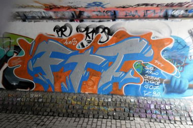 Graffiti Wall in Hasselt - Photo by Aces - FTT (2013)