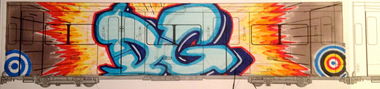 Graffiti Sketch - Photo by Aces - Train, DG, Drughi (2014)
