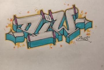Graffiti Sketch - Photo by Aces - DIW, De, Ideale (2014)