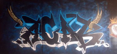 Graffiti Wall in Overpelt - Photo by Aces - ACAB, Free, Mathias (2014)