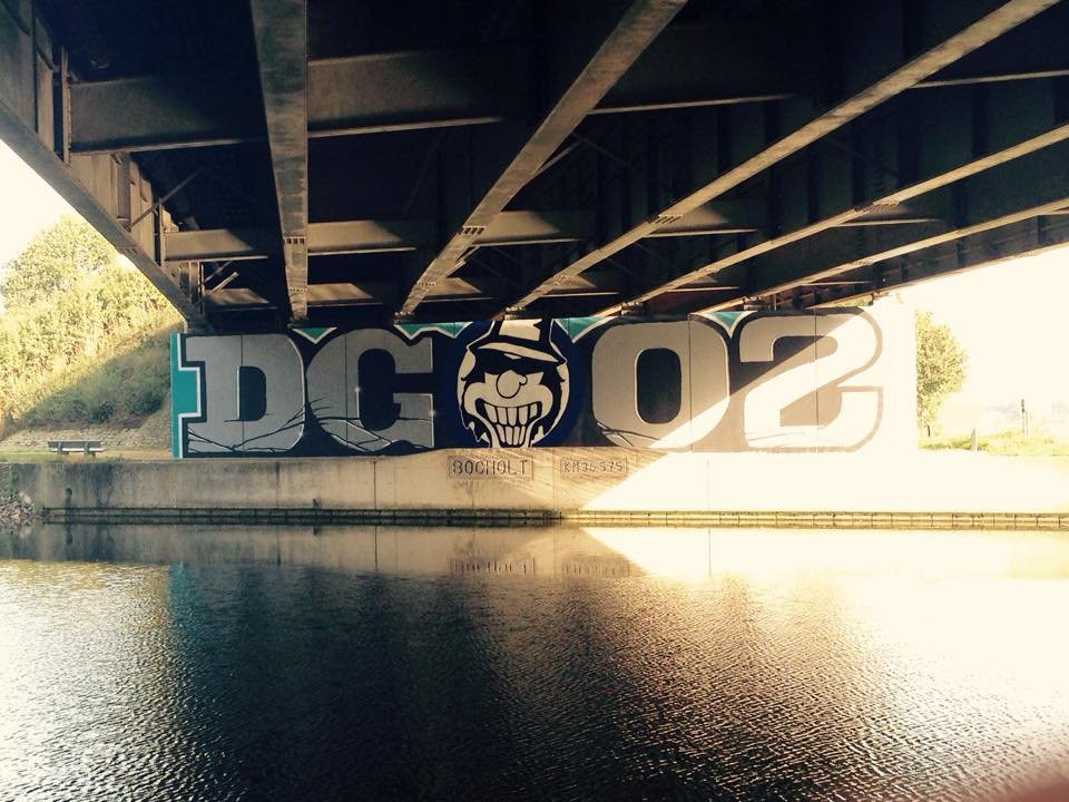 Graffiti Wall in Bocholt - Photo by Aces - Drughi, Genk, mack (2014)