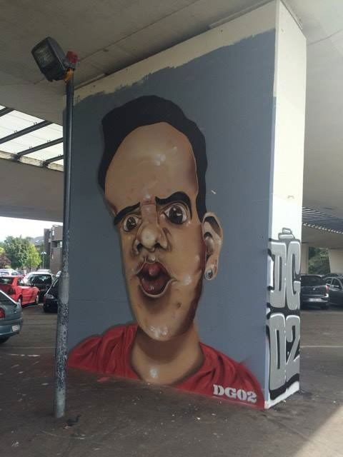 Graffiti Wall in Genk - Photo by Aces - self-portrait, Character, Realism (2016)