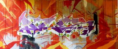 Graffiti Wall in Dilsen zavelstraat - Photo by Aces (2015)