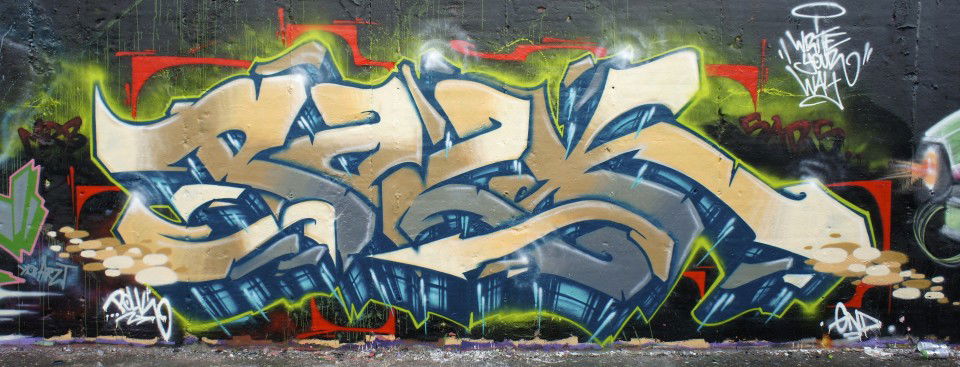 Graffiti Wall in Berlin - Photo by Achim - POLKA, POLK, ACHIM (2013)