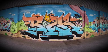 Graffiti Wall - Photo by Achim - polk, sars, mrb (2013)