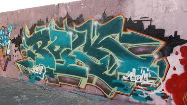 Graffiti Wall - Photo by Achim - polk, sars, mrb (2013)