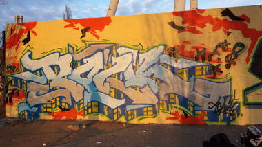 Graffiti Bombing - Photo by Achim - Polka, achim, mrb